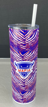 Zubaz Print - Stainless Steel Tumbler w/Straw