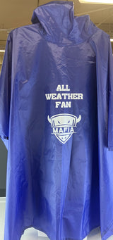 "ALL WEATHER FAN" Deluxe Poncho w/ Front Pocket